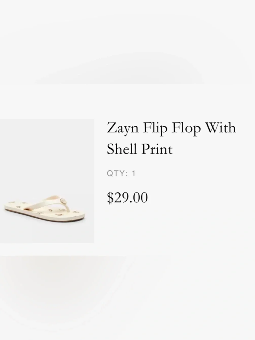 COACH Ivory Logo Shell Print Flip Flop Sandals - Picture 4 of 4